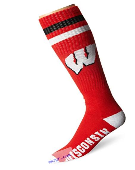 NCAA Wisconsin Badgers Tube Socks, Red