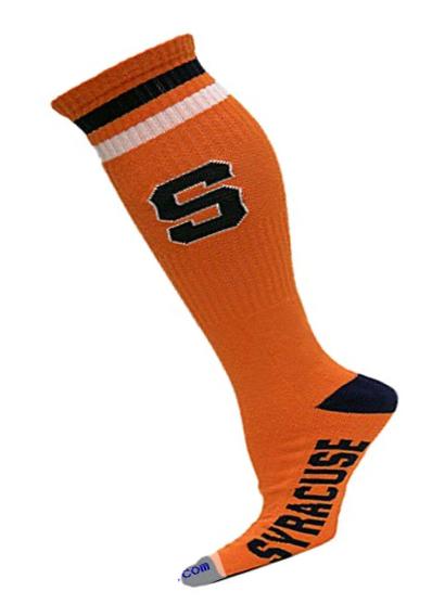 NCAA Syracuse Orange Tube Socks, One Size, Orange