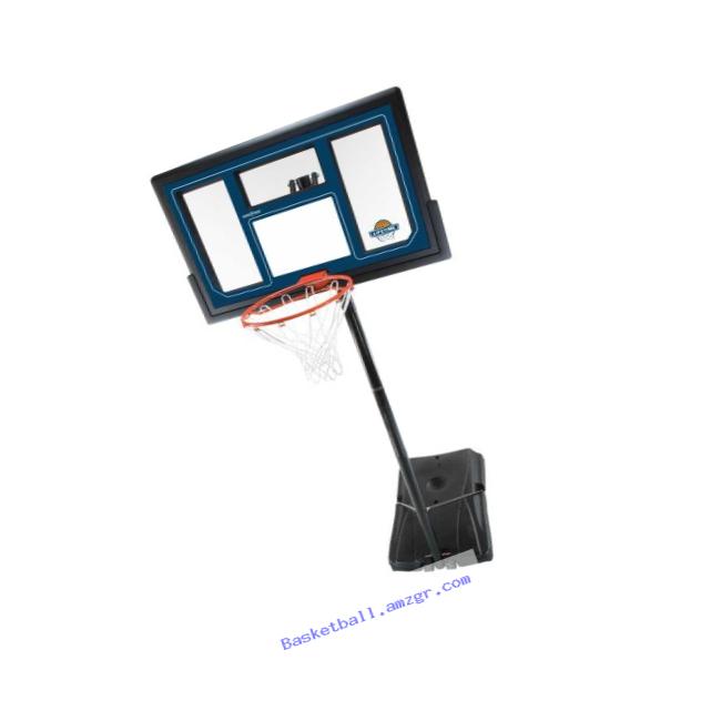 Lifetime 1529 Courtside Height Adjustable Portable Basketball System, 50 Inch Shatterproof Backboard