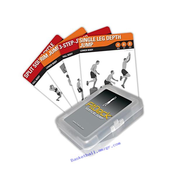 Fitdeck Exercise Playing Cards for Guided Home Workouts, Vertical Jump